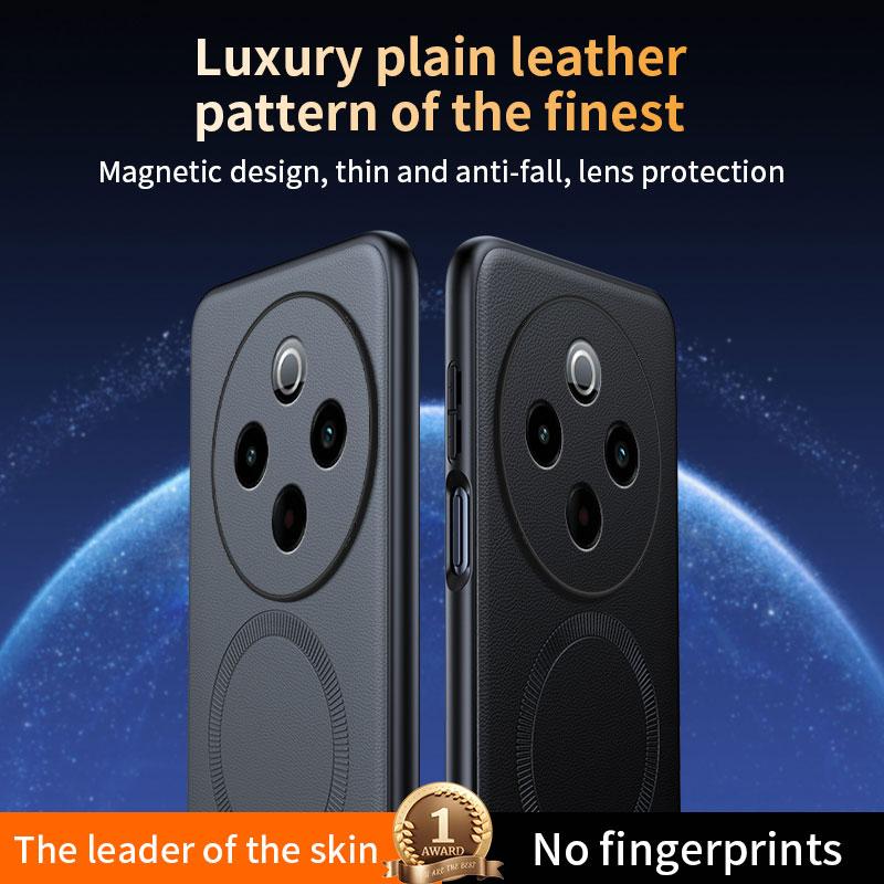 For Vivo Y500 Case Magnetic Leather Shield Cover For Vivo Y500 Anti-Fingerprint Non-Slip PC+TPU