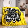 1pc Jester Blanket, Lightweight Flannel Throw Blanket for Sofa, Bed, Travel, Camping, Living Room, Office, Couch, Chair, and Bed