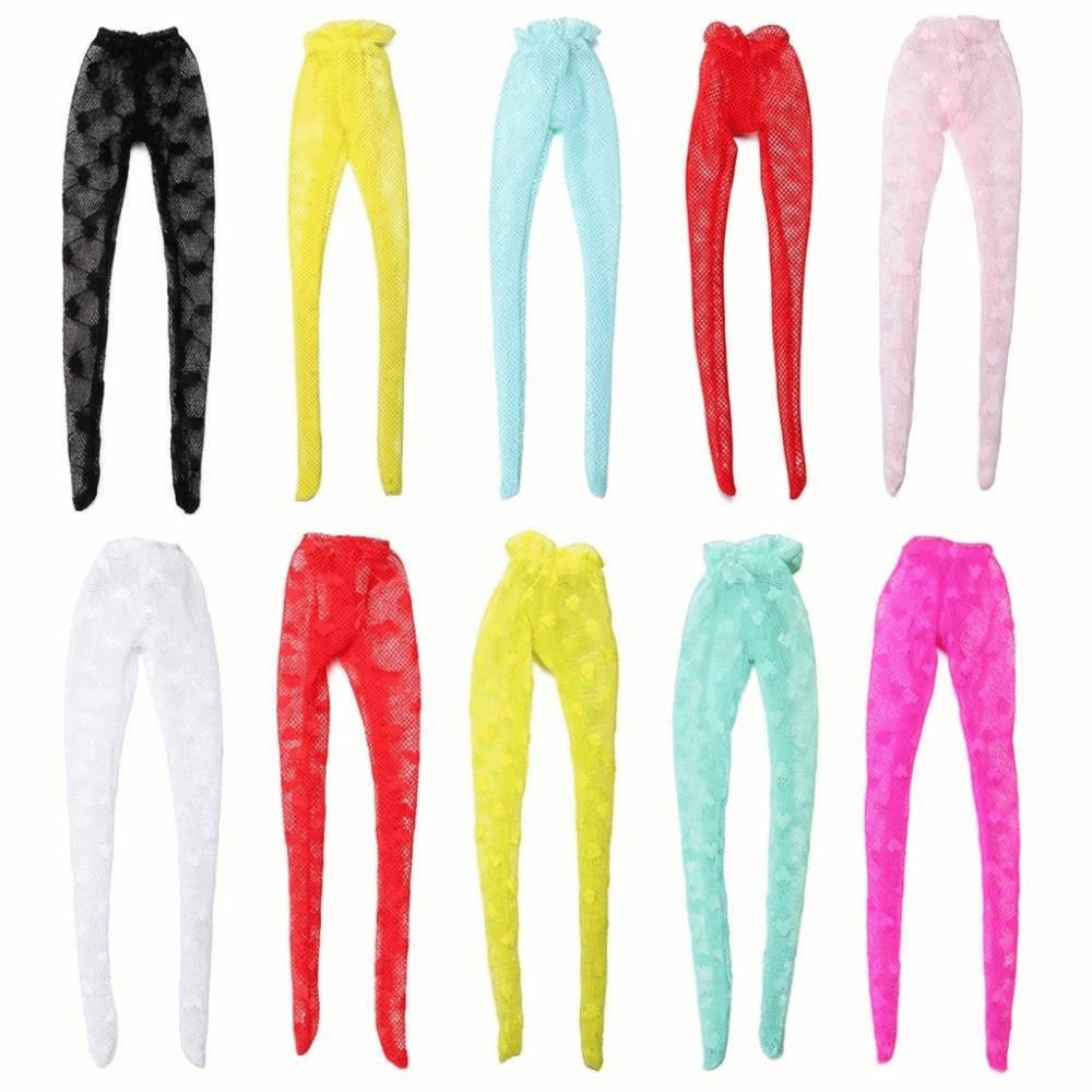 Bottom Sock Elestic Legging Love Heart Pattern Dolls Accessories Doll Silk Stockings Toy Pant Hose