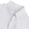 Camicia da Uomo in Lino di Alta Qualità Leggera e Traspirante Camicia Button-Down da Uomo Camicia da Uomo in Cotone e Lino 100% Tinta Unita