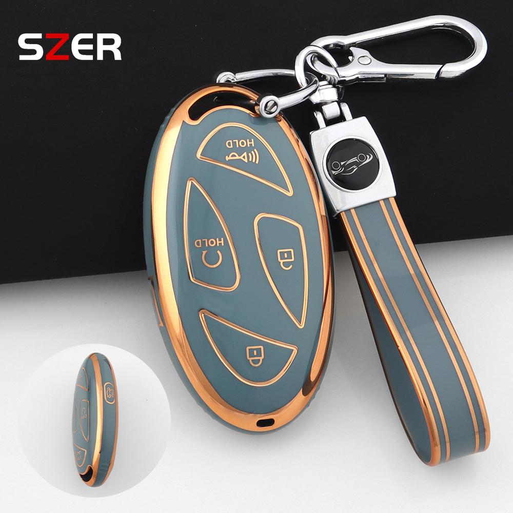 TPU Auto-Fernbedienung Smart Key Hülle Schale für Hyundai IONIQ 6 New Grand Prix GN7 Kona 5 7 Tasten Geschützter Halter Keyless Fob