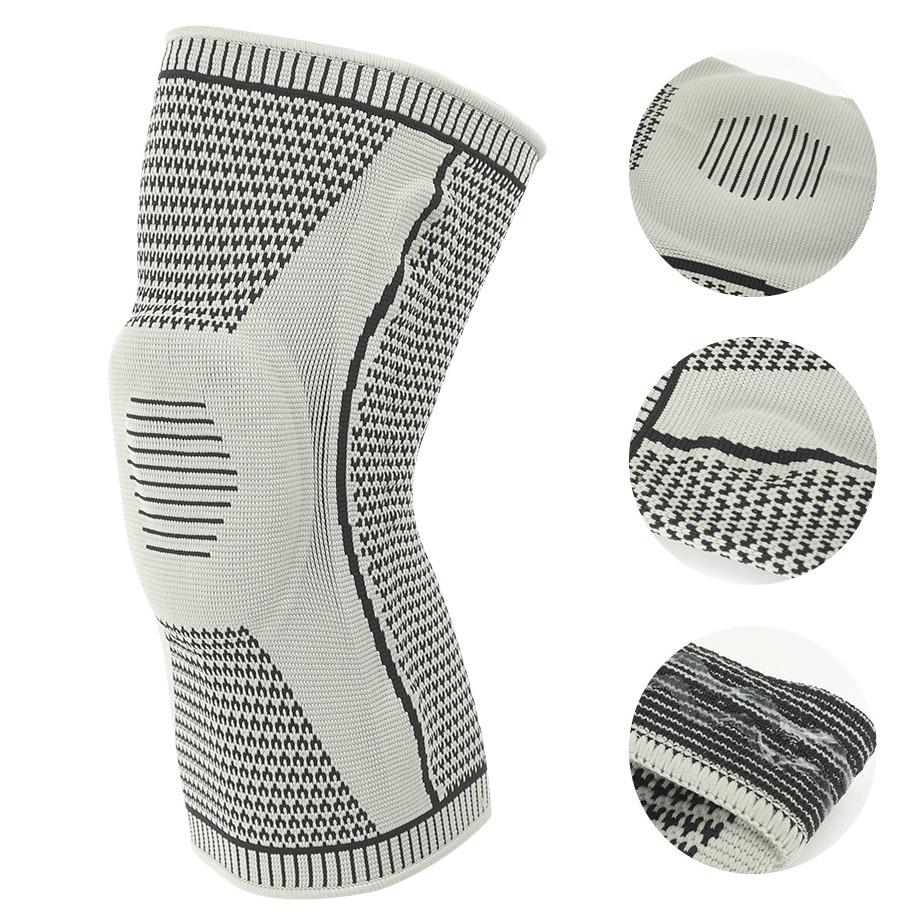 Spor Diz Kapakları Silikon Yay Basıncı Dizlik Koşu Tırmanma Kaymaz Naylon Basketbol Sürme Elastik Açık Koruyucu Dişli