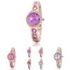 Fashion Womens Round Quartz Watch With World Time Display For Casual Wear