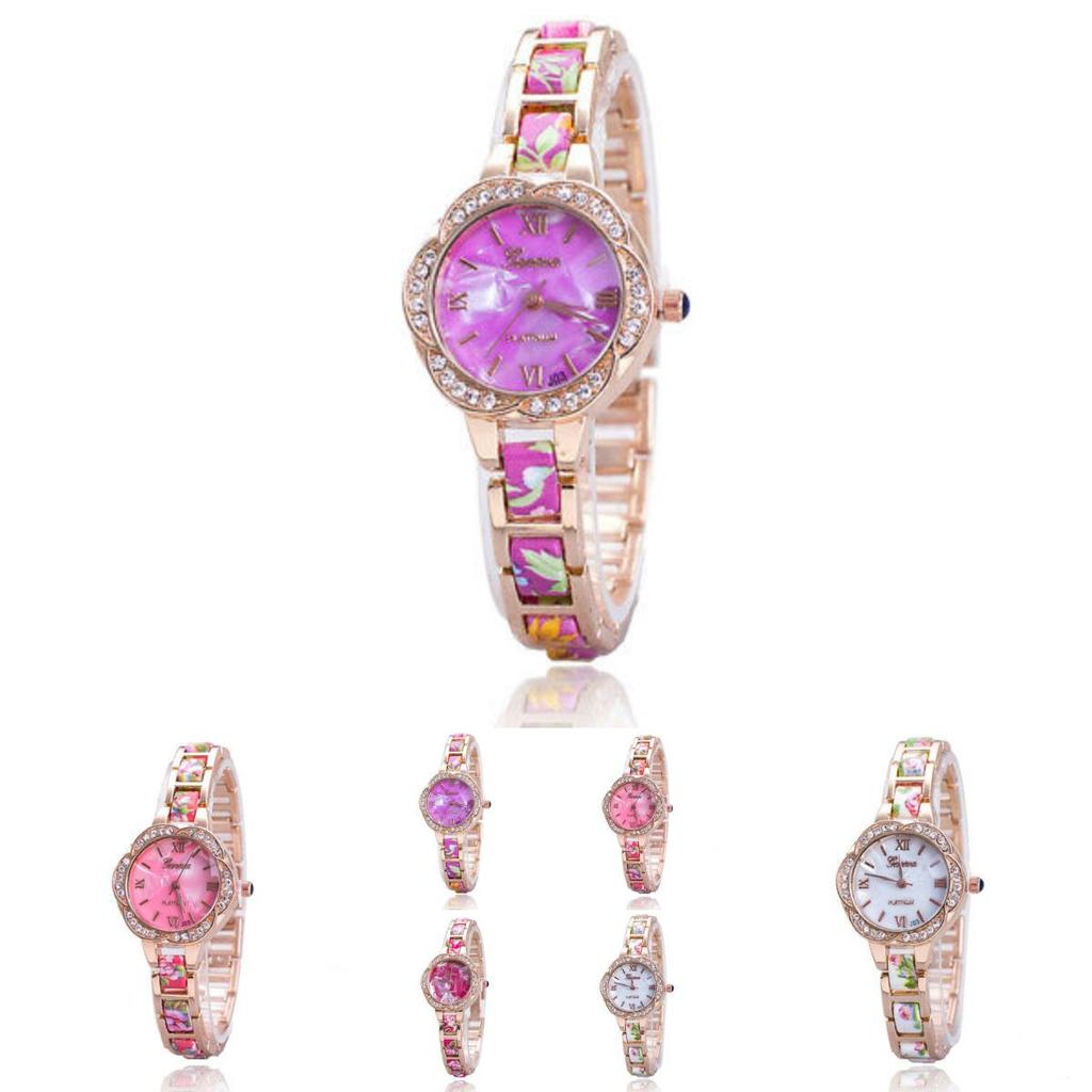 Fashion Womens Round Quartz Watch With World Time Display For Casual Wear