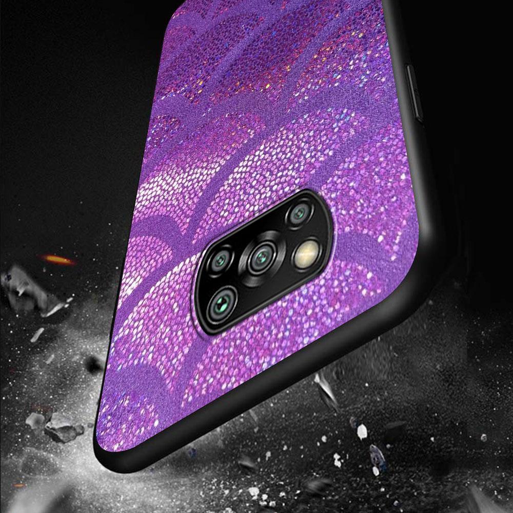 Custodia Cool Sirena per Xiaomi Poco X3 NFC X5 F4 F3 M4 Pro X4 GT M5s M5 Pocophone F1 M3 Cover Guscio in TPU Nero per Telefono