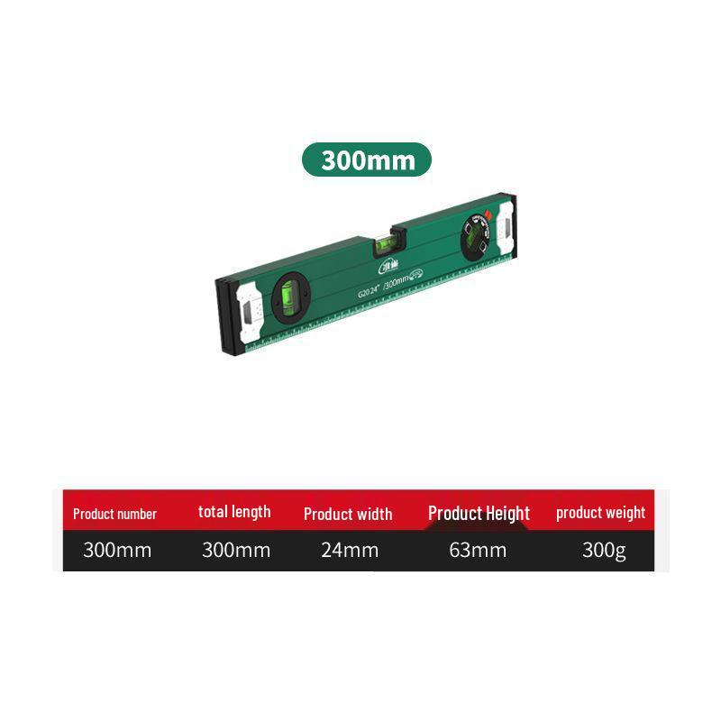High-Precision Magnetic Aluminum Spirit Level Tool for Accurate Measuring and Balance.