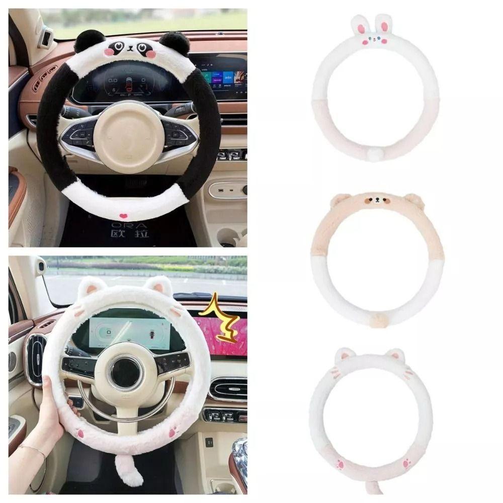 

Теплий захисний чохол для керма плюшевий автомобільний рукавичка чохол модний автомобільний чохол для керма зими Style 4