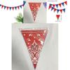 Western Cowboy Party Banner Set With Paper Triangular Flags For Birthday Celebration Events