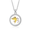 In-Stock Aromatherapy Hollow Diamond Pendant Necklace