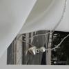 S925 Sterling Silver Heart Pearl Clavicle Necklace, Luxury Minimalist Design, Fashionable Ins Trending Necklace for Women