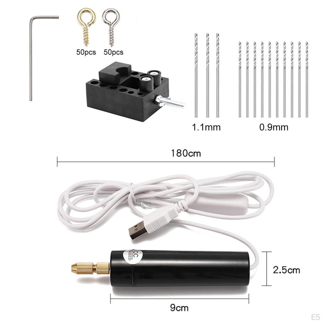 Corded Hand Drill And Bits for Jewelry Making Tool