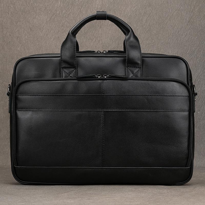 Best Quality Genuine Leather Briefcase Crossbody Messenger Bag Business Laptop Bag Offical Daily Shoulder Bag 15.6 16 17 Inch