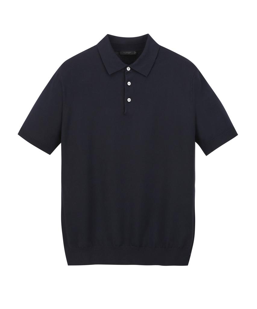 Jilseutyueoteunyuyogmaen Silky Collar Knit - Dark Navy (Jnsw6B303N3)
