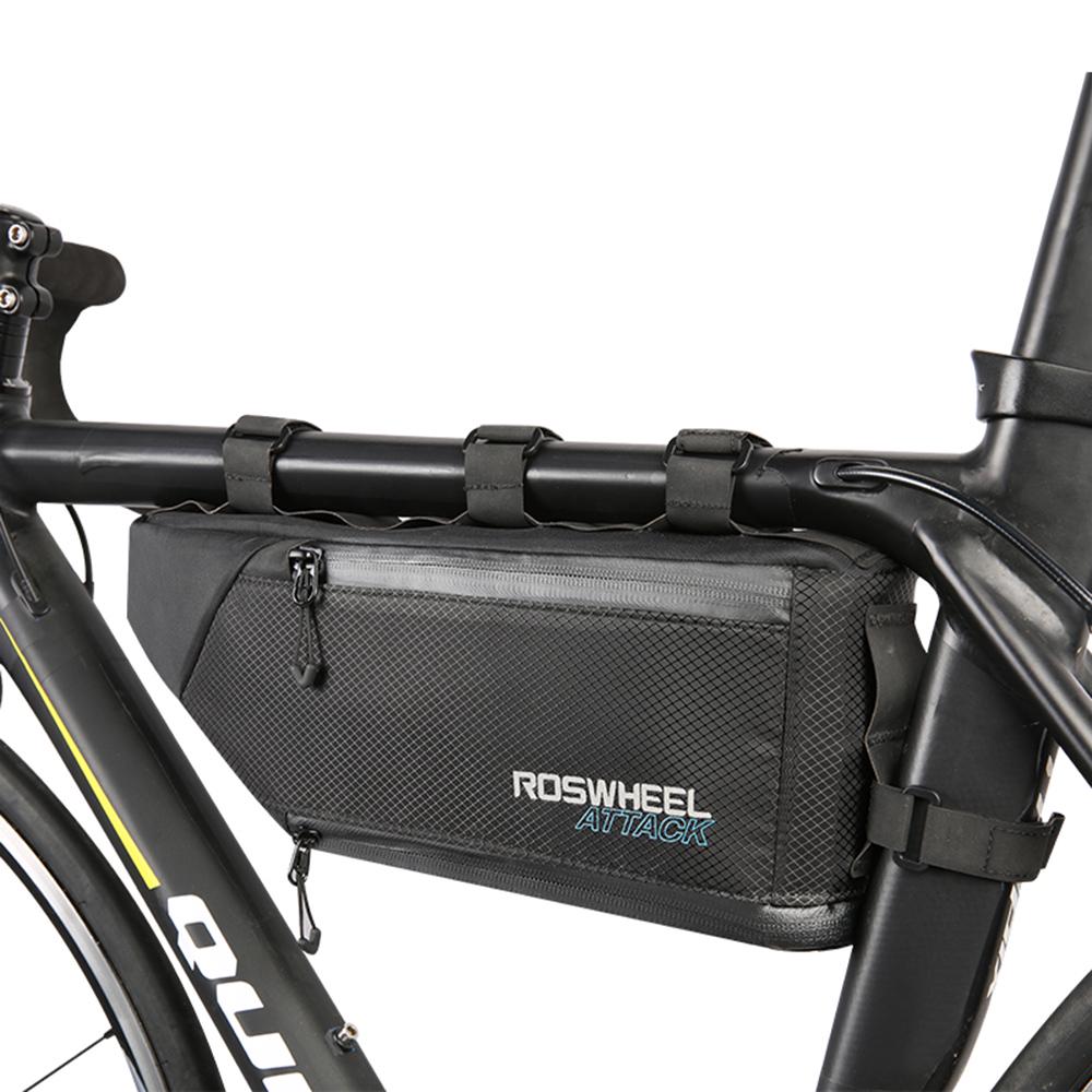 Waterproof Bike Triangle Bag Hard Shell MTB Road Bicycle Tube Frame Pack Carrier