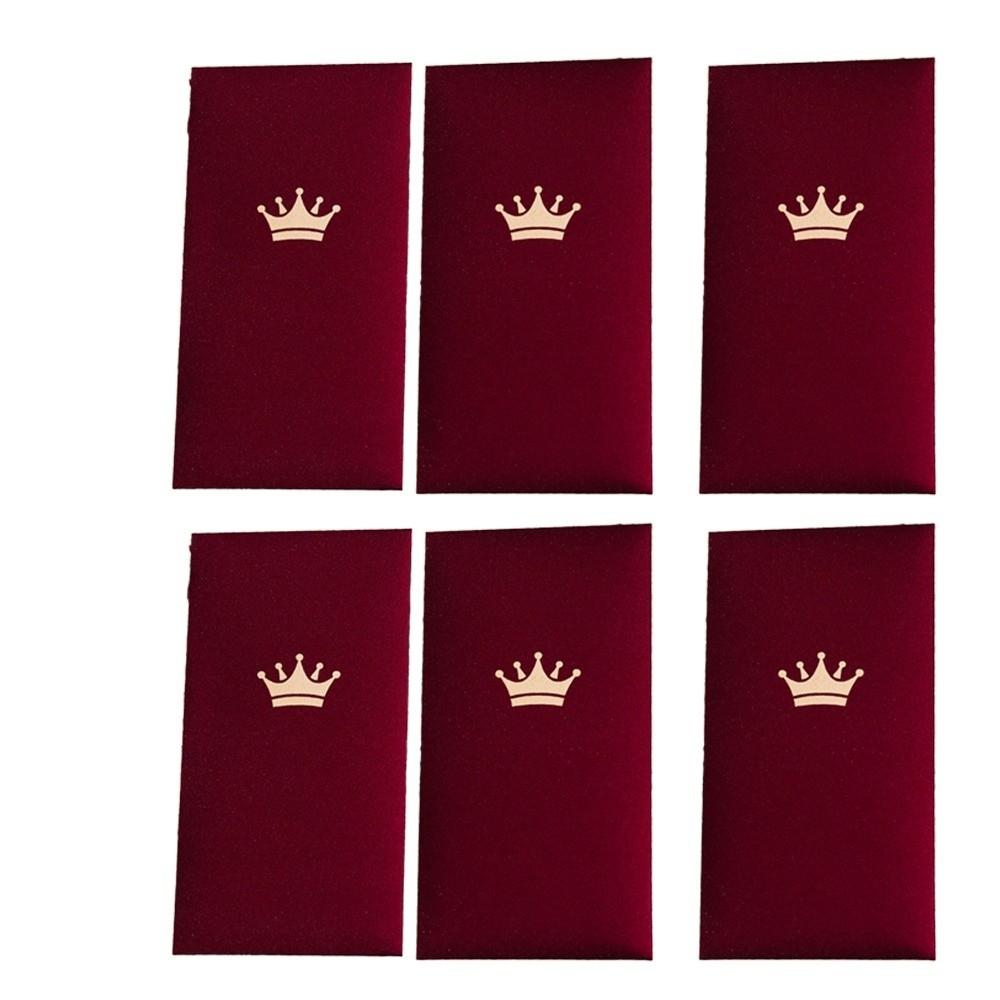 6pcs Chinese Style 2026 Red Envelopes Flash Gold Paper New Year Blessing New Year Red Packets Gift Minimalist