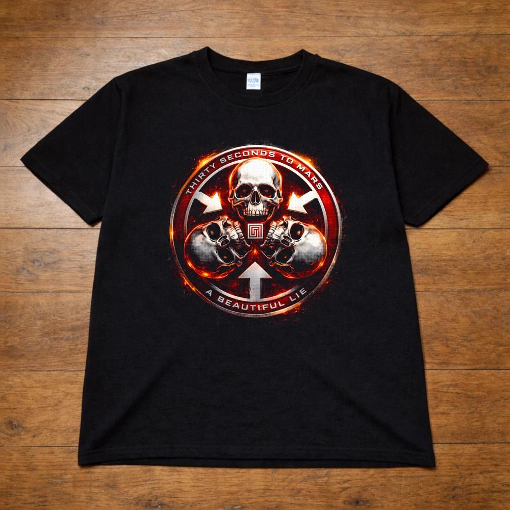 Thirty Seconds To Mars T Shirt A Beautiful Lie Logo Adults Kids 2XL