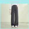 Classic Polyester Casual Pants For Women With High Waist And Wide Leg Fit For Office And Daily Wear