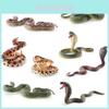 Modelo Realista de Cobra em PVC Para Decoração de Casa Coleção Deslumbrante de Cascavel, Cobra e Piton