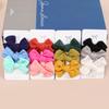 3pcs Fabric Hair Bows Hair Clips For Baby Girls 3inch Hair Bows Hairpins Barrettes Headwear Kids Children Hair Acesssories