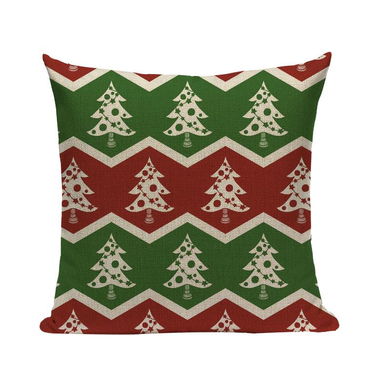Love & Life Christmas Decorative Pillow Cover Merry Christmas Decor Cushion Covers Linen 45X45CM Noel Pillows Cases Almofadas