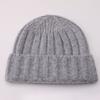 Big Head Circumference Cashmere Knitted Hat European and American Simple Solid Color Autumn and Winter Ear Protection Wool Hat Spot