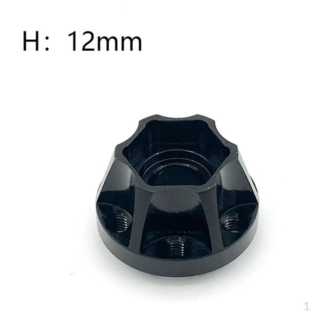 Hexagon Wheel Hubs Spare Parts Aluminum Alloy Modification Accessories Widening for RC Crawler