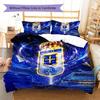 Real Oviedo Muster Bettwäsche, Steppbett Set Bettbezug Kissenbezug Zuhause Geburtstagsgeschenk(1 Bettbezug + 2 Kissenbezüge, ohne Füllung)