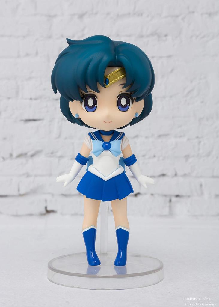 TAMASHII NATIONS Figuarts Mini Sailor Moon Sailor Mercury 90mm Painted Movable Figure Approx. PVC&ABS