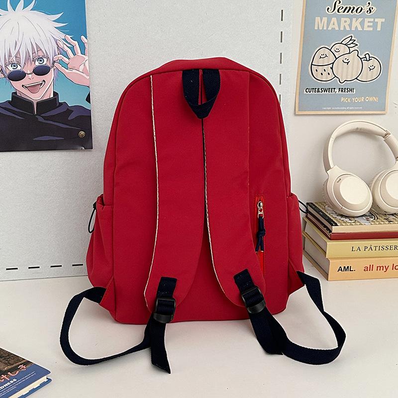 Schoolbag School Bag Junior High School High School Student Japanese Simple Large Capacity Backpack Female Trend Versatile College Student Casual