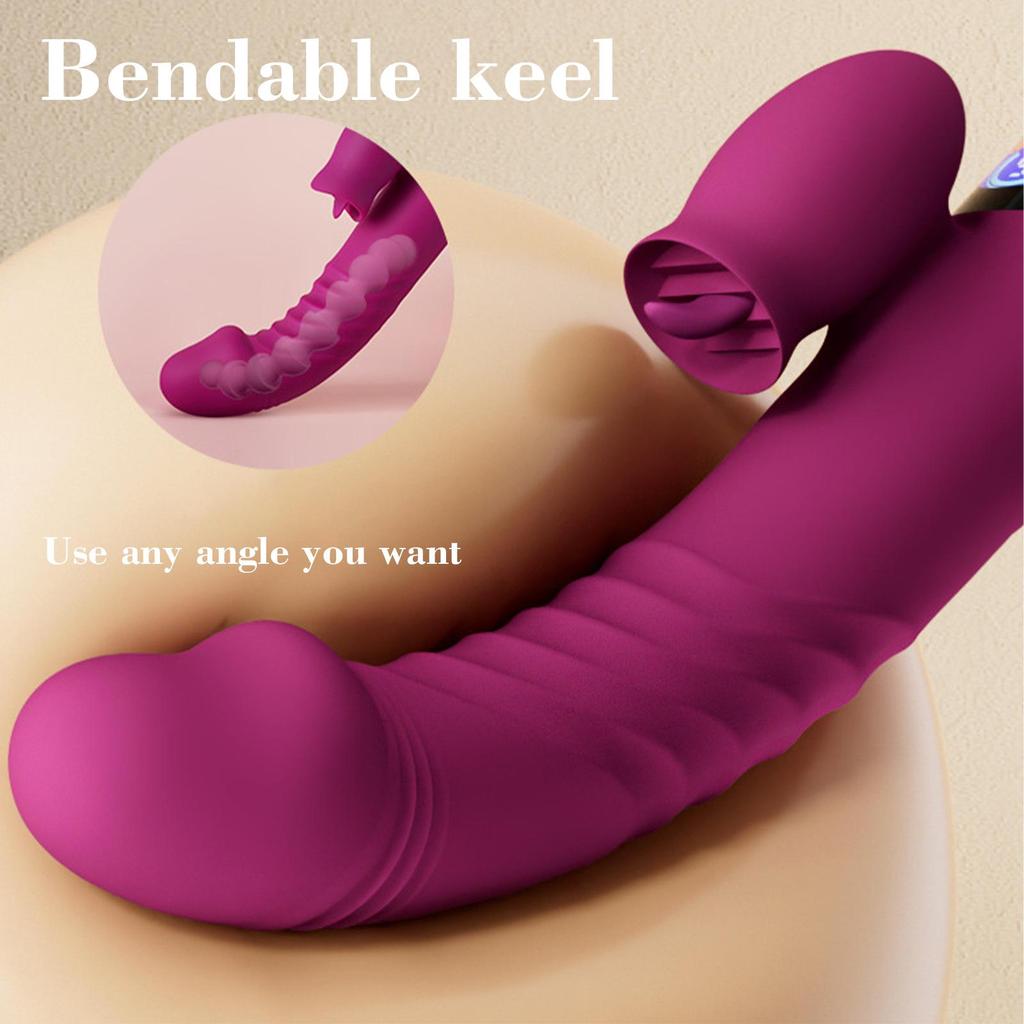 2 In 1 Vibrator Female Vagina Clitoris Nipple G-Spot Stimulator Dildo Goods for Women Masturbation Massager Adult Sex Toy 18+