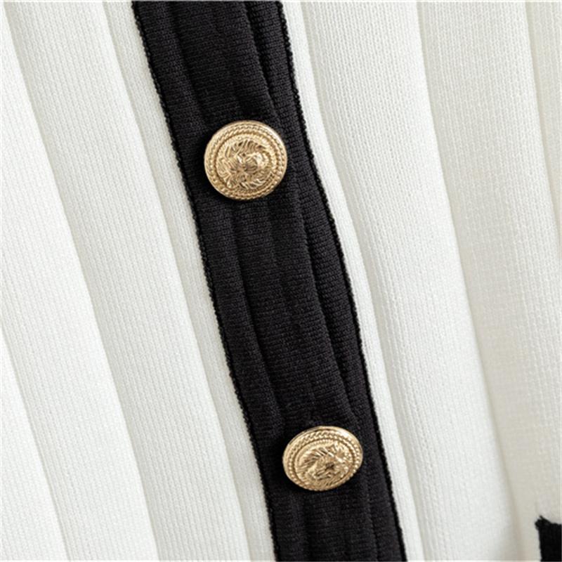 Women's Autumn and Winter High-end Dress Set Half Skirt Knitted Cardigan Two-piece Dress Set