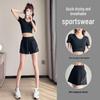 Women's High-End Yoga Set: Quick-Dry Running Shorts & Top - Summer 2025 Fitness Wear
