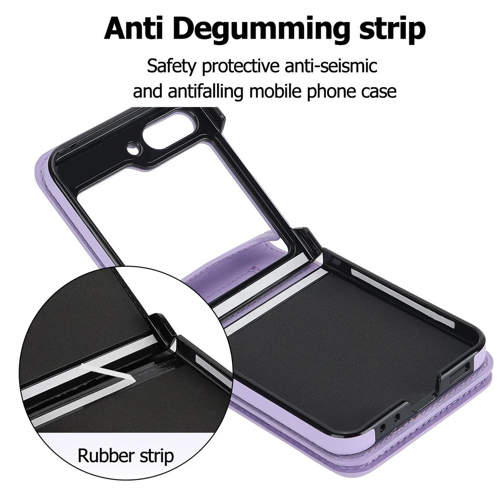 Zipper Wallet Vertical Cards Solt Crossbody Case for Samsung Galaxy Z Flip 7 SE 6 5 4 Shoulder Strap Lanyard Holder Purse Cover