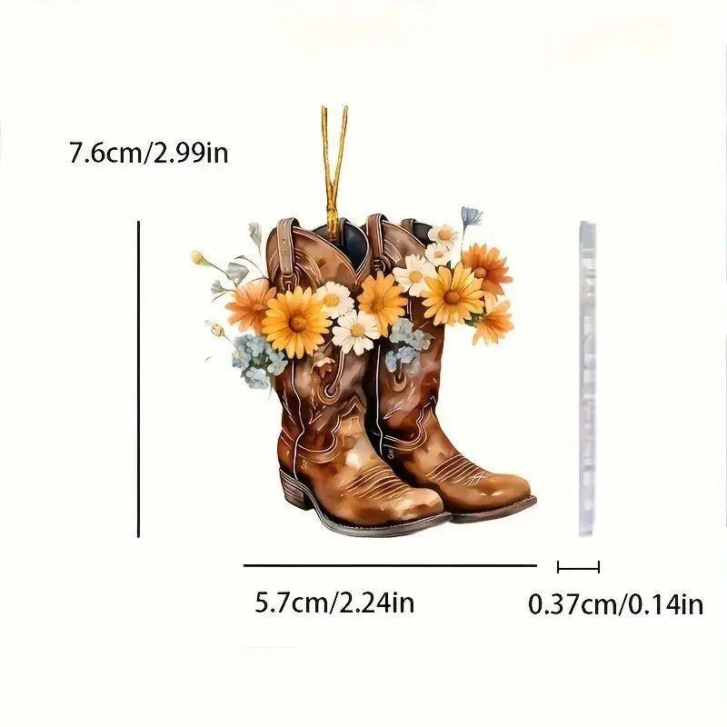 

Рождественское Игривое Акриловое Украшение на Елку Восхитительный 2D Мультяшный Автомобильный Шарм Орнамент