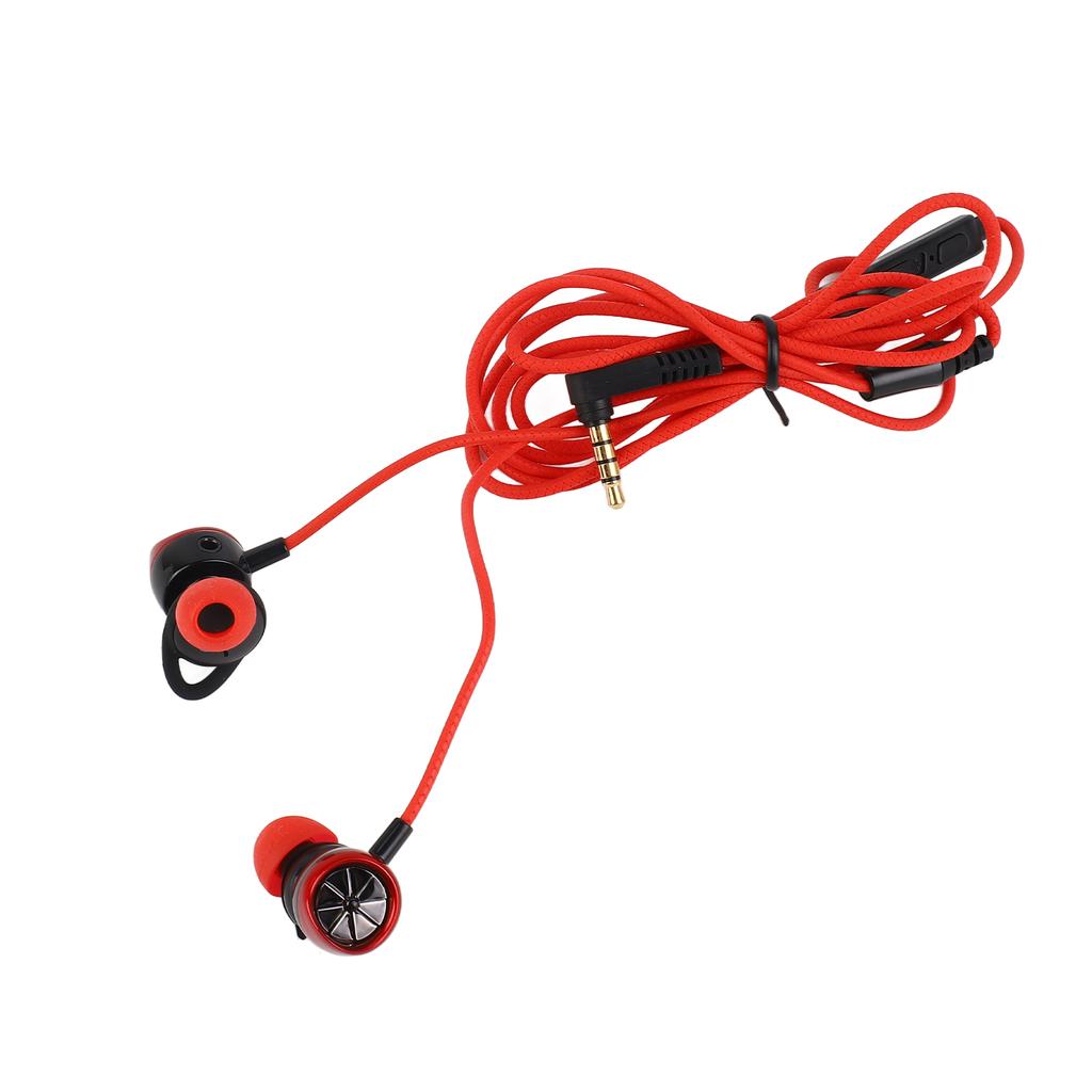 Gaming Earphone Dual Microphone Volume Control Clear Sound Wired Gaming Earbuds Headset with Detacha