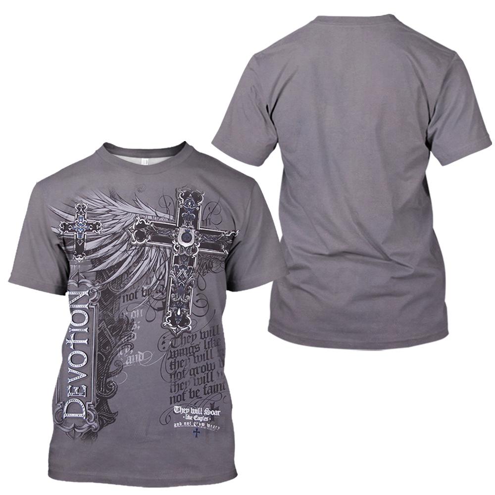 Tricou vintage pentru bărbați Archaic By Affliction Colisson Tricouri grafice Tricou cu mânecă scurtă cu imprimeu încrucișat Îmbrăcăminte supradimensionată Topuri