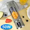 Portable Electric Juicer USB Wireless Charging Mini Juicer Bottle 450ml Cup Fruit Mixer Electric Handheld Blender for Home