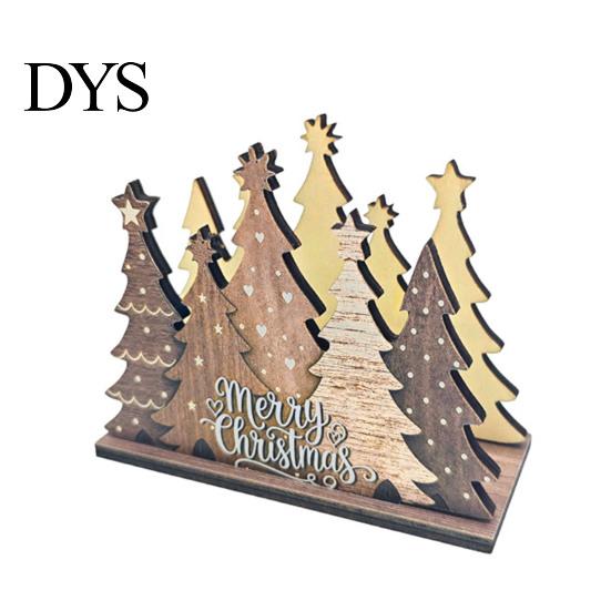 Christmas Gift for Family Napkin Holder Table, Wooden Santa Snowman Reindeer Tree Cocktail Vertical Tissue Dispenser Winter Holiday Parties, Farmhouse