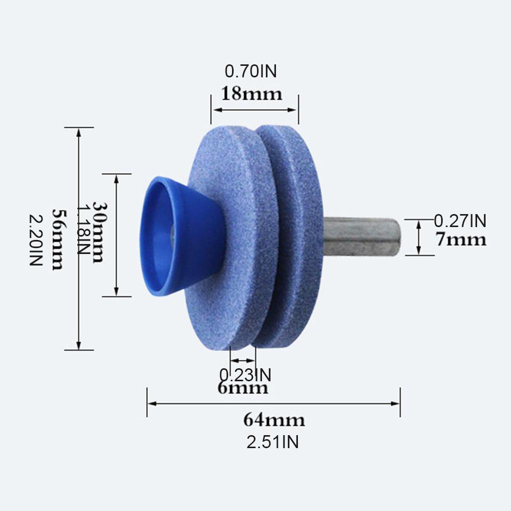 Grinding Sharpener Lawnmower Faster Rotary Drill Blade Wear-Resistant Sharpener
