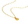 Vnox Sweet Romantic Heart Pendant Necklace Stainless Steel Lip Chain Adjustable Women Choker Female Jewelry Mother's Day Gift