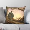 Two Men Contemplating Moon Caspar David Friedrich Pillowcase Polyester Linen Velvet Printed Zip Decor Car Cushion Cover X