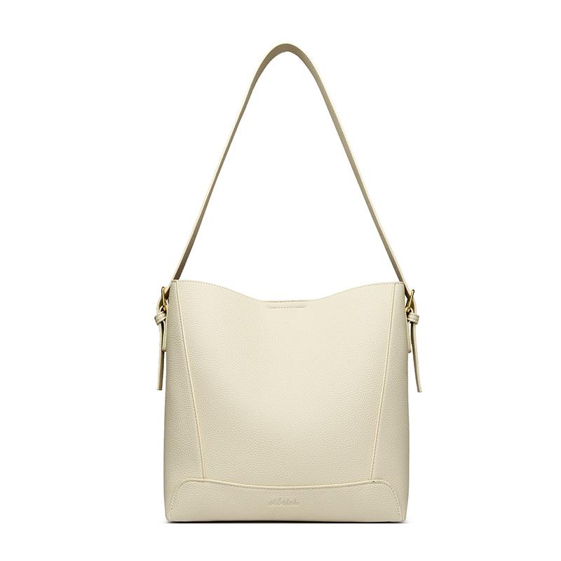 

Fashi Women High Quality Shoulder Bags PU Leather Simple Solid Color Purse Casual Handbag Tote Bag for New Ladies Girls Gift бежевый