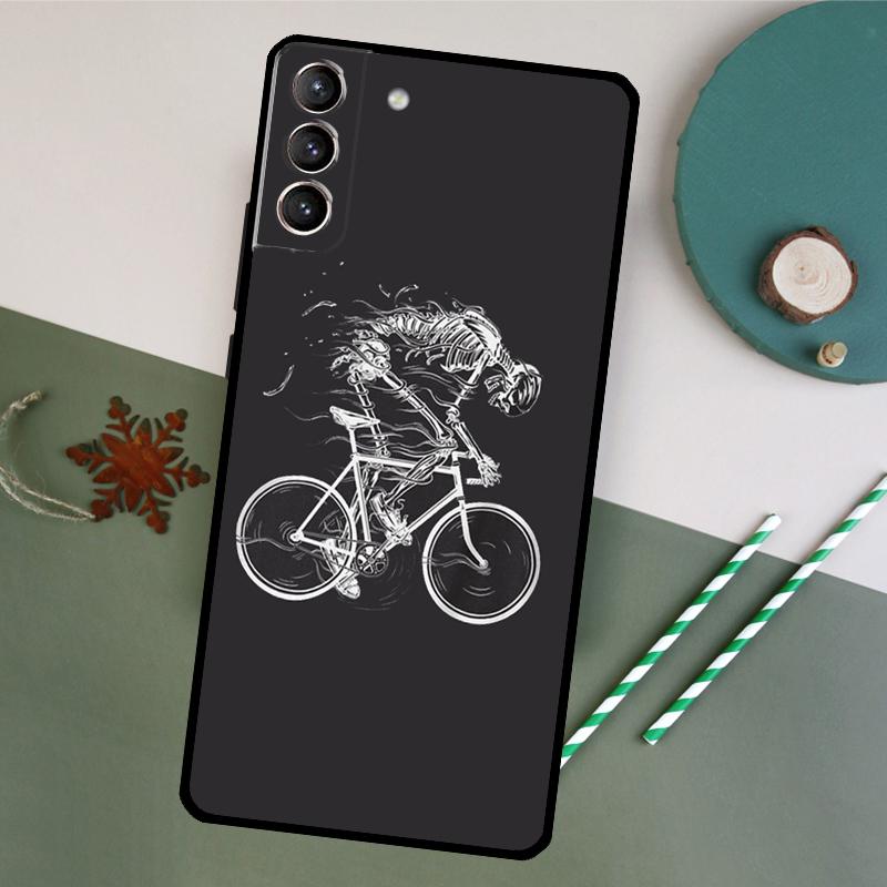Mountain Bike Cycling Phone Case For Samsung Galaxy S26 S24 Ultra S20 S21 S22 S23 S25 Plus S10 S25 FE Back Cover