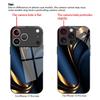Advanced texture pattern tempered glass phone case suitable for iPhone 17 16 15 14 13 12 11 Pro Max Plus shockproof back cover