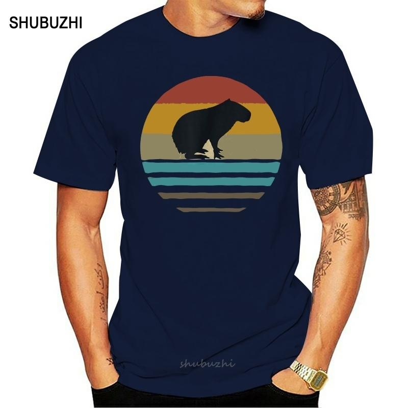 Capybara Shirt Retro Vintage 70s Silhouette Distressed Gift S