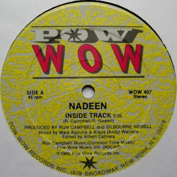 

12inch Record NADEEN - Inside Track WOW407 POW WOW 1986 US Soul/Funk Used