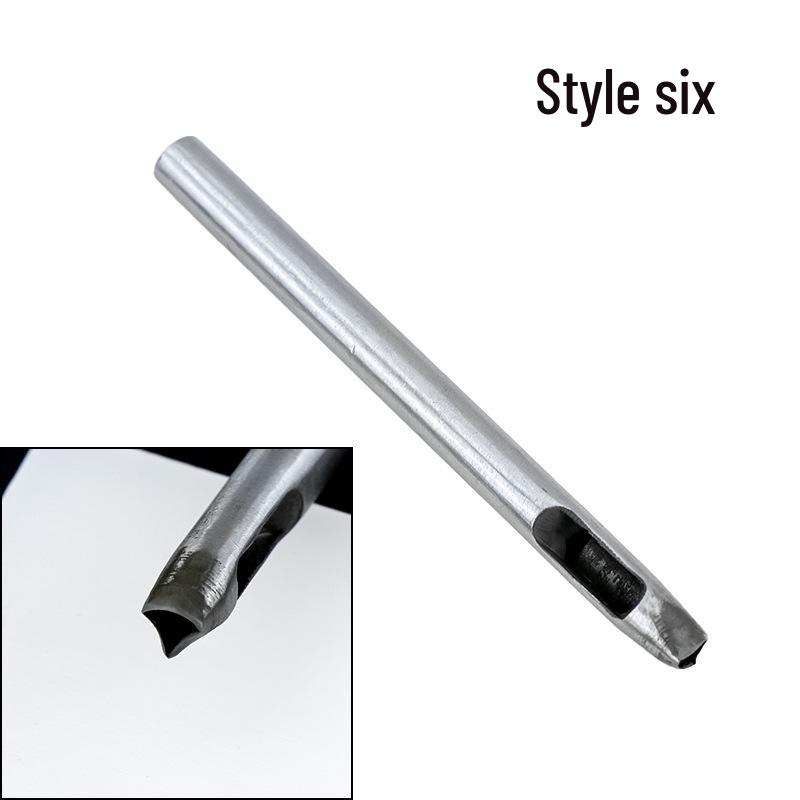 Flower-Shaped Leather Hole Punch Tool, Carbon Steel, Irregular Shape Punch for DIY Crafts