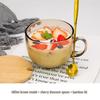 ZISIZ Glas-Frühstückstasse für Joghurt, Haferflocken und Tee