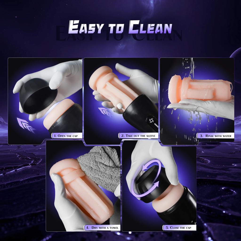 Automatic Male Sucking Masturbator Lcd Display Masturbation Cup With 9 Vibrating Mode Pocket Pussy Adult Sex Toys For Man