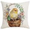 New Easter Pillowcase Spring Retro Rabbit Easter Egg Decorative Pillow Sofa Cushion Cover